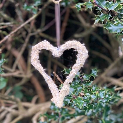 Lichen Heart Decoration