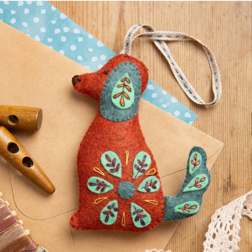 Folk Dog Felt Craft Kit