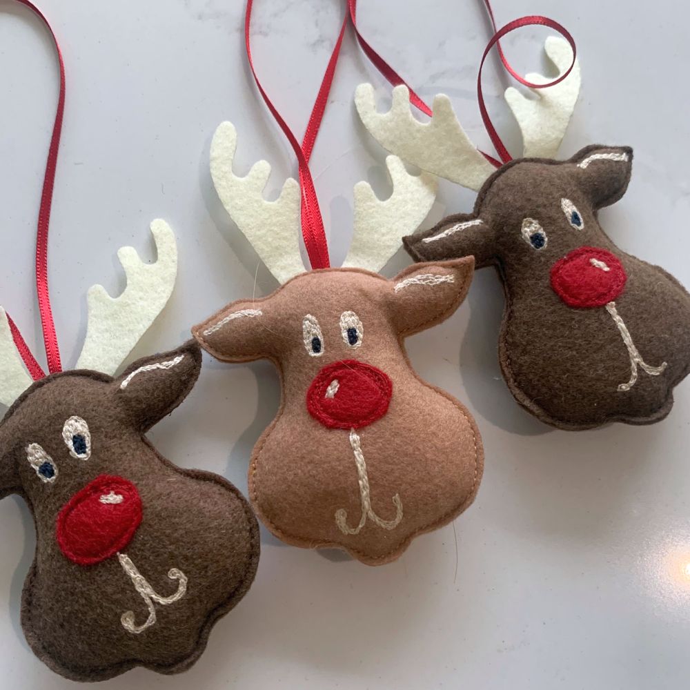 Felt Reindeer Decoration