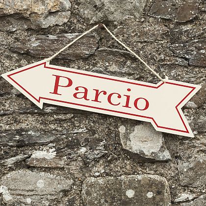 Enamel 'Parcio' - Parking sign