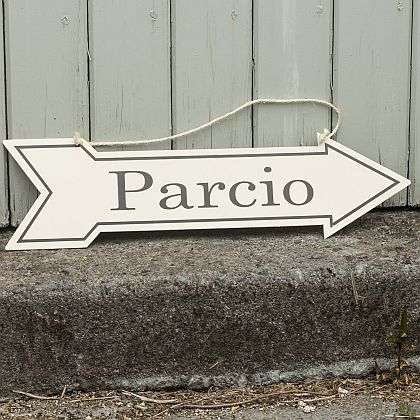 Enamel 'Parcio' - Parking Sign