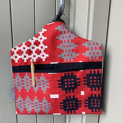 Welsh Tapestry Peg Bag ~ Red