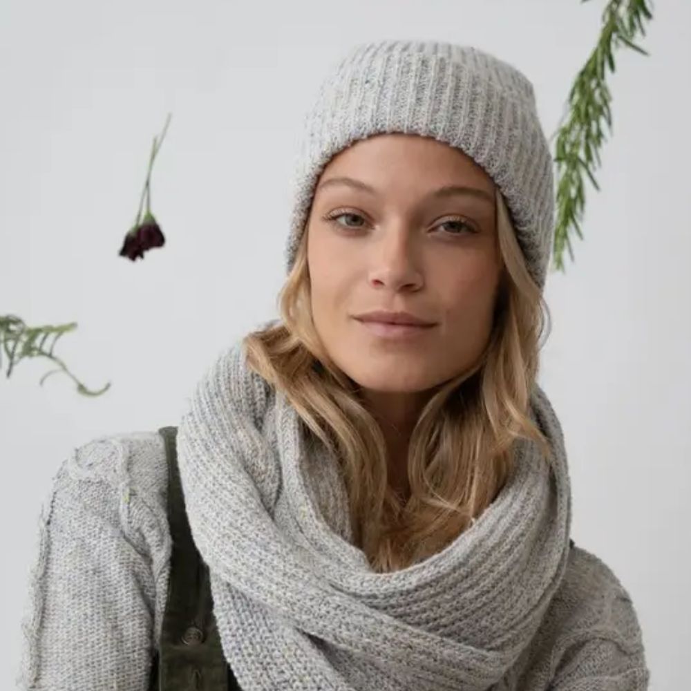 Grey Wool Beanie 