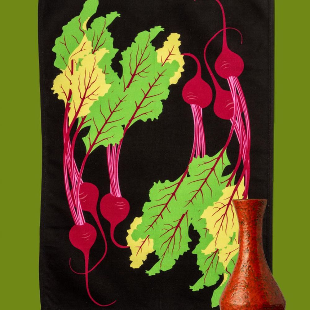 Vegetable Tea Towel ~ Beetroot