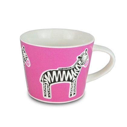 Scion Zebra Mug ~ pink